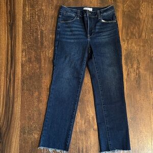 Classic Dark Blue Ankle Jeans